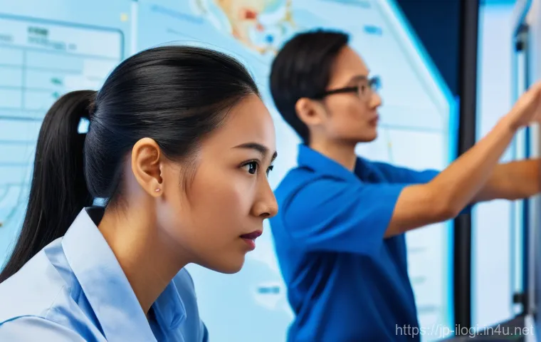 국제물류에서 필요한 영어 표현과 용어 - **Prompt 2: Automated Smart Warehouse Operations**
    "Inside a state-of-the-art, impeccably clean,...